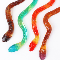 Nouvelle Collection 2026 : Pack d'échantillons de bonbons gélifiés halal en vrac, saveurs de fruits variées, en forme de serpent, pour enfants