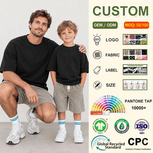 T-<span class=keywords><strong>shirt</strong></span> personnalisé imprimé pour la fête des pères, <span class=keywords><strong>papa</strong></span> <span class=keywords><strong>et</strong></span> bébé, 100% coton, t-<span class=keywords><strong>shirt</strong></span> uni assorti pour père <span class=keywords><strong>et</strong></span> fils, manches courtes - Product Image 1