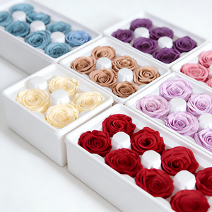 Rosas Preservadas al Por Mayor, 4-5cm, Grado B, Cabezas de Rosa Naturales Reales para Decoración de Bodas, Celebración del Día de San Valentín - Product Image 2