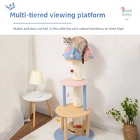 KunMeow Arbre à chat tout-en-un avec nid, toutes saisons, résistant à l'usure et aux griffures, en sisal, pour plusieurs chats, avec zone de saut