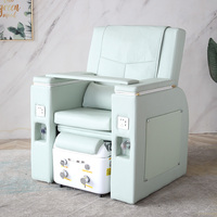 Chaise de cils inclinable électrique haut de gamme avec Massage du dos Canapé de manucure automatique pour bain de pieds d'eau pour salon et chambre à coucher