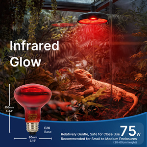 Инфракрасная лампа для обогрева домашних животных E26, энергосберегающая, Взрывозащищенная, тепловая лампа для рептилий, черепаха, ящерица - Product Image 2