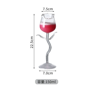 Verres à cocktail en cristal transparent de forme unique, très demandés, gobelets amusants pour bar et fête, design tropical moderne - Product Image 6