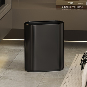 Corbeille à papier haut <span class=keywords><strong>de</strong></span> gamme en acier inoxydable pour salle <span class=keywords><strong>de</strong></span> bain, modèle premium à poussoir, design étroit et élégant, <span class=keywords><strong>luxe</strong></span> discret, durable pour la maison - Product Image 4