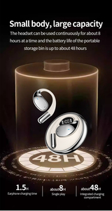 Noise Cancelling Rotating Wireless Earbuds <strong>Bluetooth</strong> 5.<strong>4</strong> Headphones Sport Ear Buds with Microphone Earphones Stereo <strong>Sound</strong> - Product Image 5