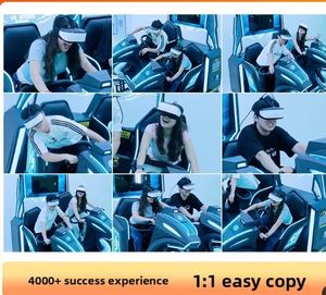 جهاز محاكاة سباق الواقع الافتراضي التجاري الشامل من شادو باور، آلة ترفيهية داخلية كبيرة بهيكل معدني للمنزل ومراكز التسوق - Product Image 4