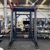 Machine Smith Commerciale à Contrepoids, Angle Réglable de 0 à 7 Degrés, Rack de Musculation Robuste en Acier, Équipement de Gymnastique
