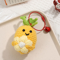 Handgemaakte Exquise Fruit & Groente Haakpoppen Hangertjes Groothandel Cartoon Ananas Wortel Komkommer Gebreide Kindercadeau Speelgoed
