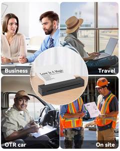 Imprimante thermique portable D80, imprimante mobile, batterie 2600 mAh, résolution 203 dpi, avec papier thermique, papier pour tatouage - Product Image 6