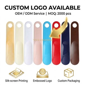 Calzascarpe Personalizzato in PP Piatto Largo 19cm (7.5 Pollici) con Foro per Appendere, 9 Colori, Logo Personalizzato, OEM, MOQ <span class=keywords><strong>2000</strong></span> Pezzi - Product Image 2