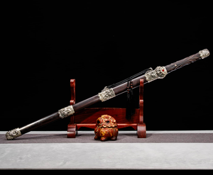 Espada Histórica Qilin, Espada del Alma Enterrada, Hoja de Acero Patinado Endurecido - Product Image 1