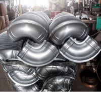 Coudière en acier galvanisé à 90 degrés pour système de climatisation CVC, raccord mâle pour conduit