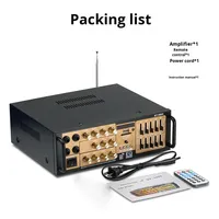 Amplificateur 2 canaux haute puissance, vente chaude transfrontalière, 12V/220V, lecteur de carte USB, tuner FM, décodage sans perte, fabriqué en Chine