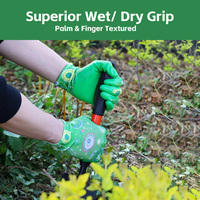 Guantes de Jardinería XINGYU, Transpirables, de Poliéster Tejido, Agarre Flexible, para Jardinería, Deshierbe, Trabajo al Aire Libre, Guantes de Trabajo Recubiertos de Nitrilo