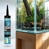Scellant silicone haute performance, étanche et à séchage rapide pour l'étanchéité des joints du fond des aquariums et des vitrines en verre