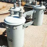 Transformadores de Media y Alta Tensión Resistentes a la Intemperie 11kV/10kV 60Hz 5kVA 10kVA 25kVA Monofásicos, Sumergidos en Aceite, para Montaje en Poste