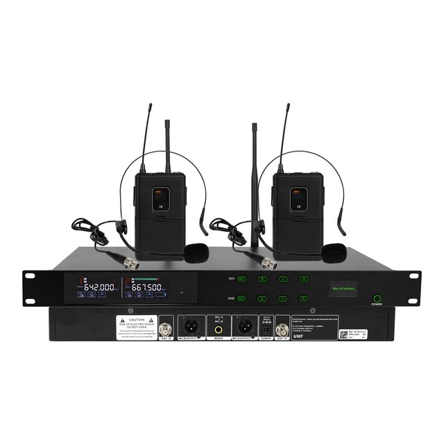 Bodypack Microphone with Wireless Receiver UHF Studio Microphone for Multi-Scene Applications Wireless System