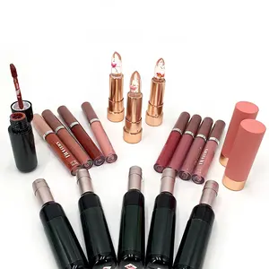 European and American cosmetics wholesale natural matte liquid lipstick fashion packaging own brand waterproof lip gloss