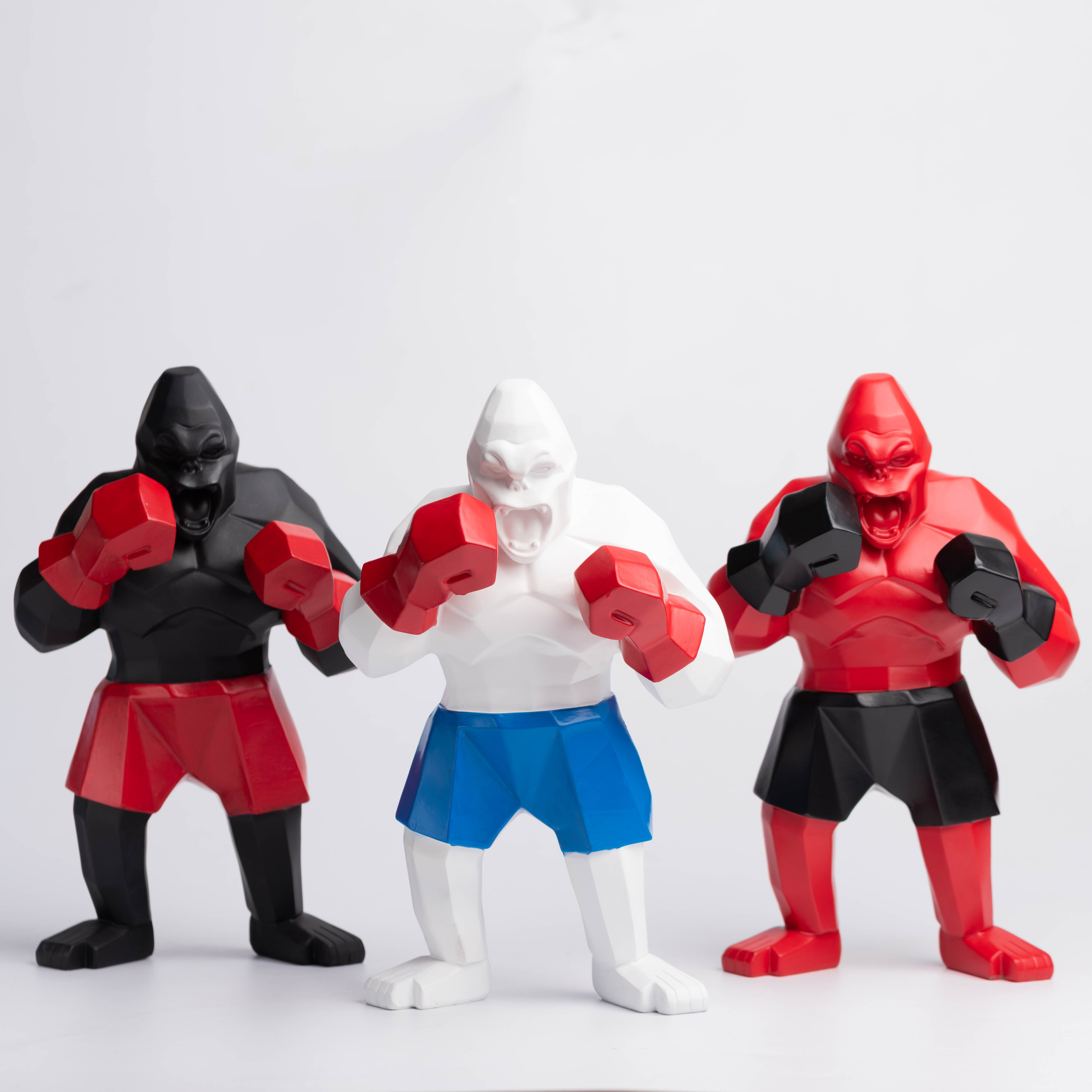 Новинка 2021, боксеры, шимпанзе, серия King Kong, полимерные ремесла, имитация искусств, домашний декор