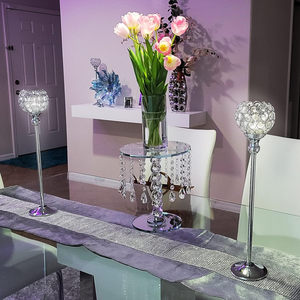 Bougeoirs industriels élégants en métal Design élégant Parfait pour les centres de table Décoration intérieure et événements du fournisseur indien - Product Image 2