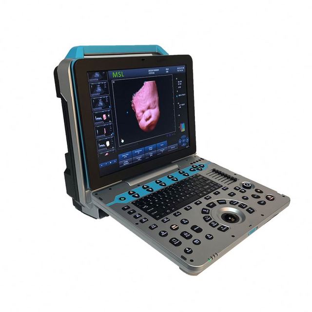Dawei Medical Abdomen Gynecology Neonatal Diagnostic Ultrasound Machine 4D 5D Trolley Color Doppler Electricity 19 Inch High