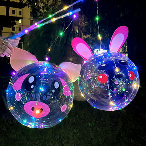 Vendita calda luci LED luminoso lanterna Bobo palloncino cartone animato modello di adesivo animale per festa di compleanno lampeggiante giocattolo per bambini - Product Image 3