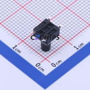 K2-1102SP-L4SC-04 Tactile Switch SMD-4P,6x6mm Switch 2.5N Vertical Mount 6mm 6mm - Product Image 2