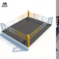 Anneau de boxe directement de l'usine, logo personnalisé, couleur personnalisée, anneau de combat portable en acier inoxydable pour la compétition et l'entraînement de boxe