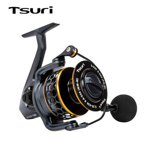 Goldjean — moulinet de pêche action originaux, équipement à tambour fixe en aluminium avec 7 + 1 roulements, Ratio de 4.9:1, frein à friction d'une puissance MAX de 20KG, adapté à la pratique en eau salée ou aux carpes - Product Image 2