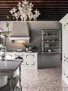 Mueble de Cocina Moderno y Minimalista con Estructura de Madera Contrachapada y Tablero de Melamina, Resistente al Agua, con Detalles en Granito y Mármol - Product Image 6