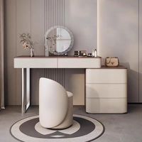 Coiffeuse de chambre à coucher Offre Spéciale avec miroir et tiroirs Coiffeuses de maquillage en bois minimalistes modernes de luxe