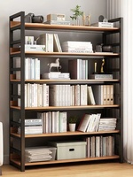 Étagère de présentation multi-niveaux personnalisable en bois avec bibliothèque