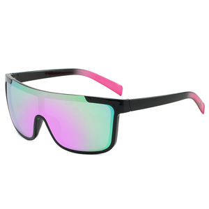 Sports Cycling Sunglasses UV400 Mirrored Lens Windproof Street Style Type 3 Sunshades PC Lens <b>Grey</b> <b>Frame</b> - Product Image 1