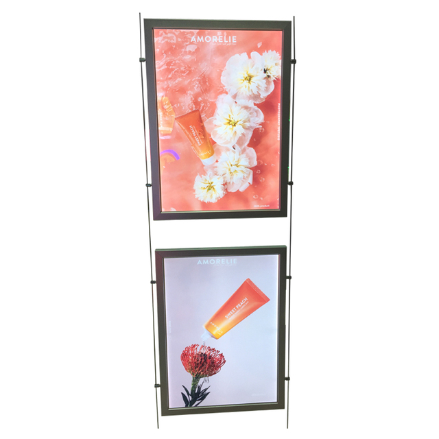 LED Photo Light Box Studio Cables Hanging LED Snap Open Photo Frame Light Box for Real Estate