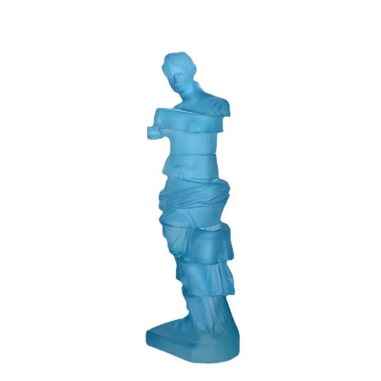 Artificial Resin Irregular Patchwork Venus Statue Fault Patchwork Goddess Sculpture for Home Decoration & Window Shop
