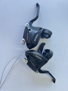 Palanca de cambios de <span class=keywords><strong>3x7</strong></span> velocidades para bicicleta de montaña, Combo de palanca de freno con Cables de cambio interno, accesorios para bicicleta - Product Image 4