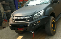 Parachoques delantero todoterreno 4wd, barra de toro para recoger para el coche con orificio de luz, barra transversal de acero, accesorios para coche, bonito parachoques fresco
