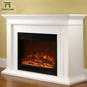 Cheminée en <span class=keywords><strong>bois</strong></span> blanc Hampton moderne, style américain, avec manteau de cheminée autoportant pour <span class=keywords><strong>insert</strong></span> de cheminée électrique - Product Image 6