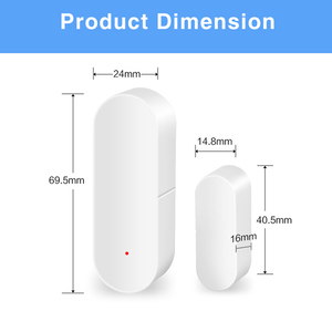 Sensor de puerta inteligente con Wifi para el hogar, Sensor de apertura y cierre de ventanas, con aplicación Tuya, Alexa, Google Smart Life, Zigbee - Product Image 5