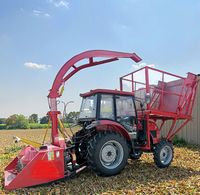 Moissonneuse-batteuse à fourrage verte autopropulsée bon marché, montée sur tracteur, pour la récolte de maïs ensilage