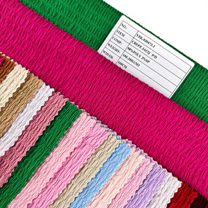 Bán buôn thời trang Jacquard Crinkle <span class=keywords><strong>Crepe</strong></span> vải dệt <span class=keywords><strong>Polyester</strong></span> Spandex kéo dài vải telas cho người phụ nữ Ăn mặc - Product Image 4