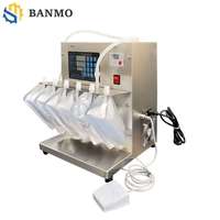 Machine de remplissage semi-automatique BANMO pour sachets à bec verseur avec pompe péristaltique de table, machine de distribution pour jus, mini machine de remplissage