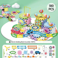 Jouet de construction polyvalent électrique pour l'éducation scientifique précoce, avec engrenages mécaniques et pièces à assembler, pour enfants