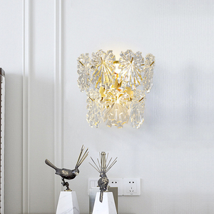 Appliques murales de luxe modernes pour intérieur, chambre d'hôtes, salon, chambre à coucher, hôtel, appliques murales en verre E14, lampes murales en cristal - Product Image 3