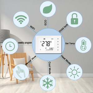 TOUPWELL/OEM Design moderne 230v <span class=keywords><strong>Thermostat</strong></span> d'ambiance <span class=keywords><strong>Chauffage</strong></span> par le sol Minuterie <span class=keywords><strong>Thermostat</strong></span> pour système de <span class=keywords><strong>chauffage</strong></span> <span class=keywords><strong>central</strong></span> <span class=keywords><strong>Chauffage</strong></span> par le sol - Product Image 5