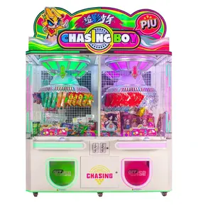 Hete Verkoop Hoge Winst Munt Geëxploiteerd Spel Traceren Schaduw Jongen Snack Automaat Clip Prijs Machine Klem Geschenk