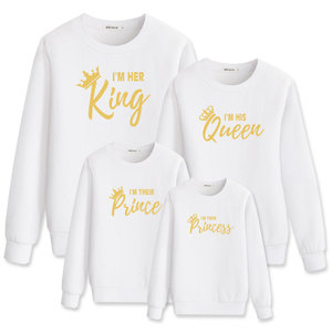 <span class=keywords><strong>Ropa</strong></span> madre e hija sudadera de reina rey a juego familiar - Product Image 5