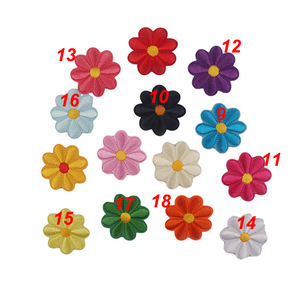 Vente en gros de patchs en fer brodés personnalisés 3D <span class=keywords><strong>Bonny</strong></span> Flowers pour sacs vêtements accessoires tissu sergé PVC matériel-Fabricants - Product Image 5