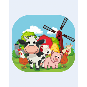 Piata Party Love Animal Granja 43x43cm 12 pièces par sac Décorations de fête sur le thème de la ferme - Product Image 1