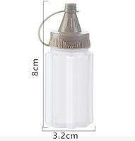 Mini distributeur de 30 ml pour bouteille de sirop à presser, idéal pour le miel, la mayonnaise, les sauces, les vinaigrettes – Ouverture large pour camping et voyage